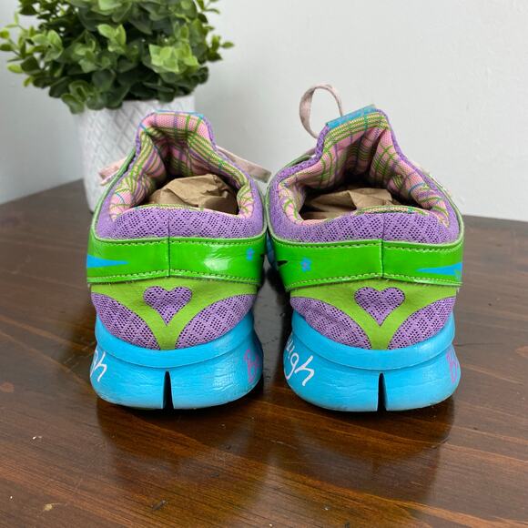 Nike Free Run + 2 DB Doernbecher Violet Green Blue Women's Sz 6.5 Running Shoes - Picture 4 of 10